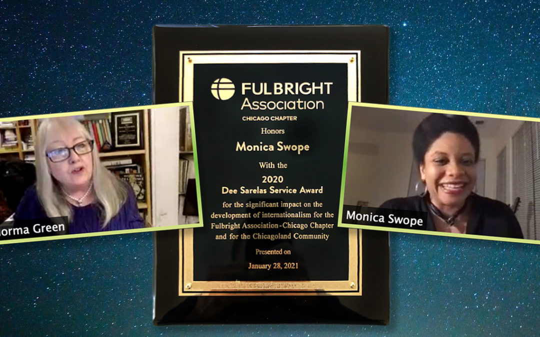 Chicago Winter Wonderland:  Monica Swope and WorldChicago win the 2020 Fulbright Dee Sarelas Service Award